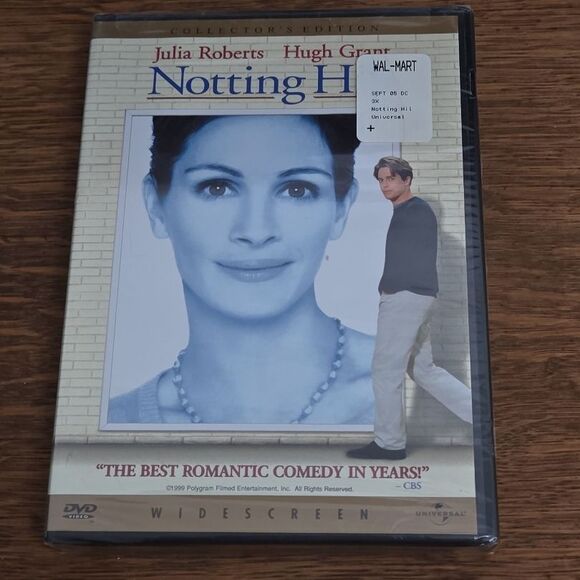 NWT Notting Hill DVD Widescreen Julia Roberts Hugh Grant Romantic Comedy - Picture 1 of 3